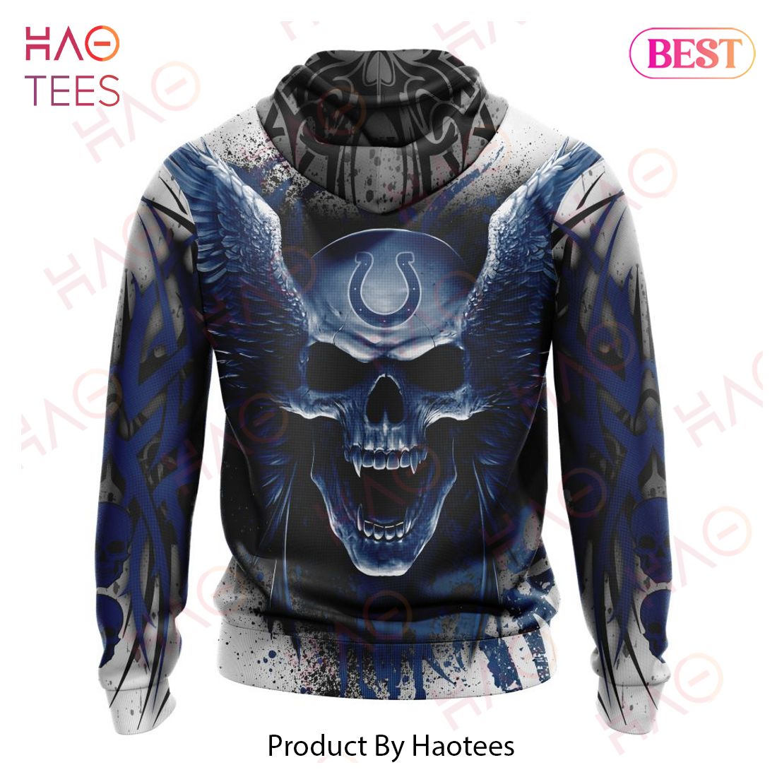 NFL Indianapolis Colts Special Kits With Skull Art 3D Hoodie NFL Indianapolis Colts Special Kits With Skull Art 3D Hoodie