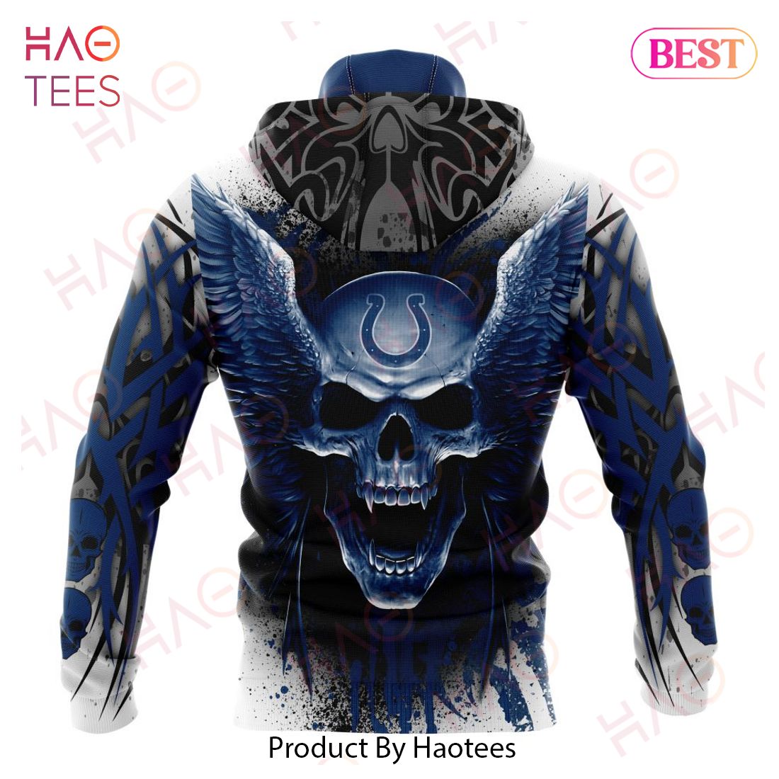 NFL Indianapolis Colts Special Kits With Skull Art 3D Hoodie NFL Indianapolis Colts Special Kits With Skull Art 3D Hoodie