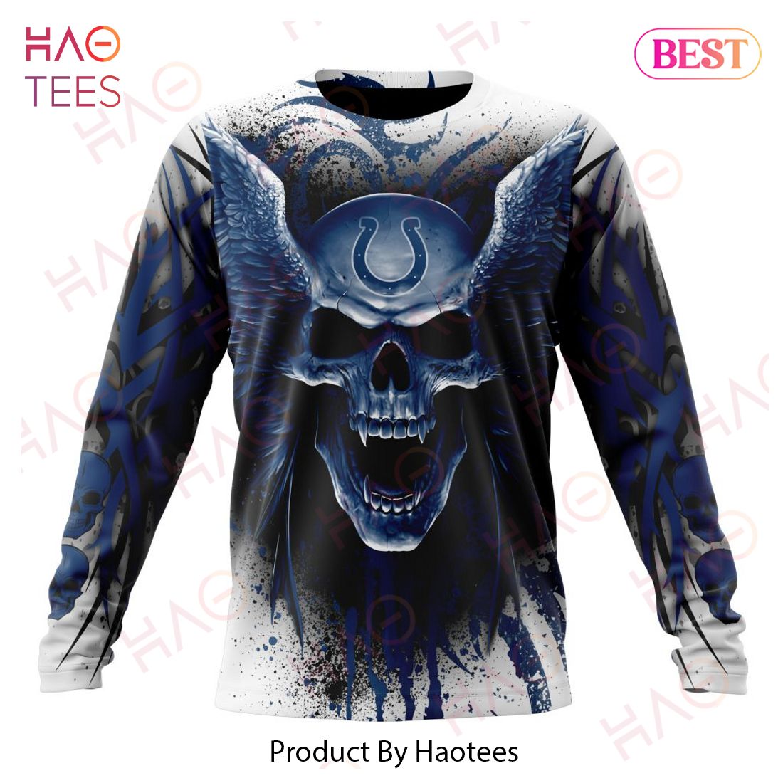 NFL Indianapolis Colts Special Kits With Skull Art 3D Hoodie NFL Indianapolis Colts Special Kits With Skull Art 3D Hoodie