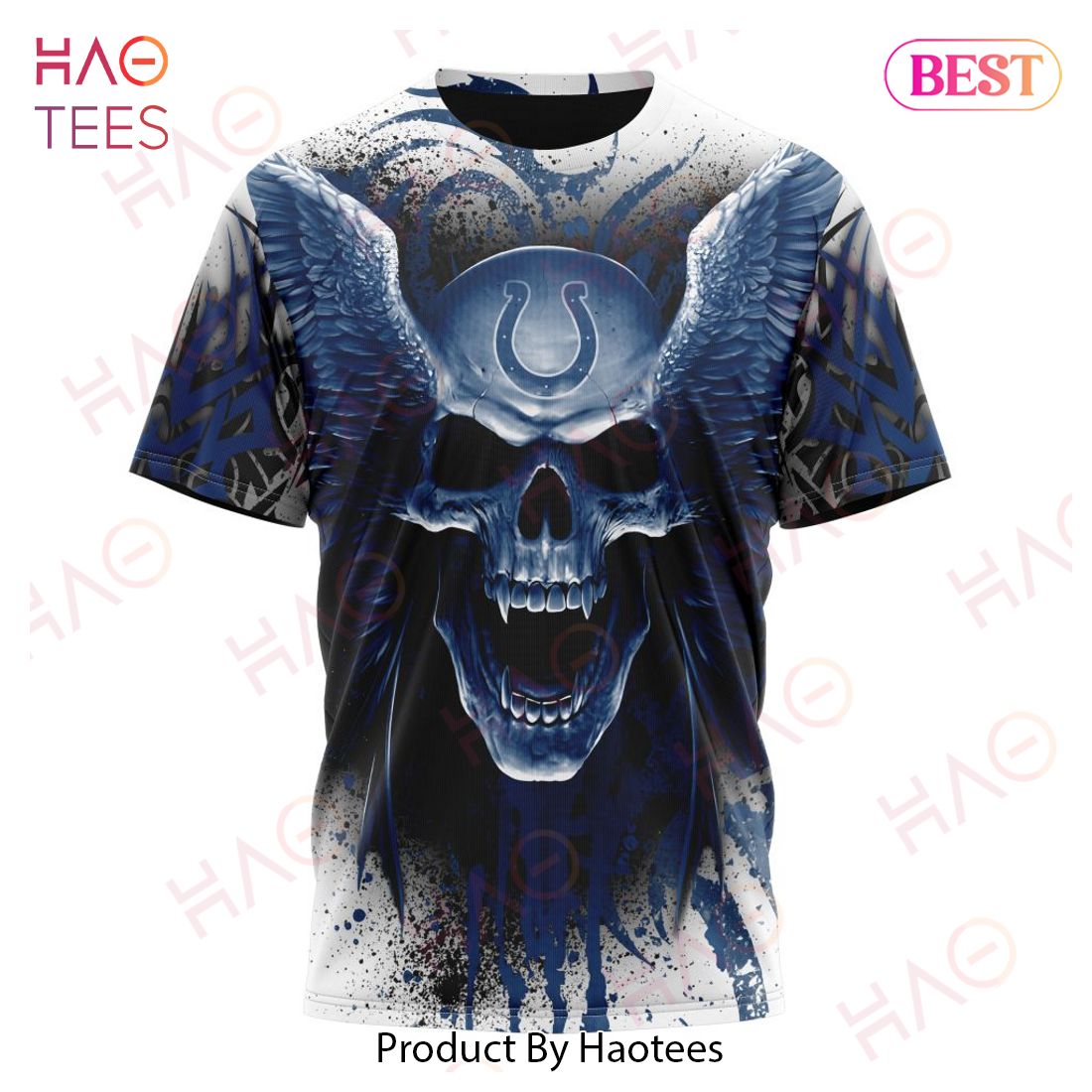 NFL Indianapolis Colts Special Kits With Skull Art 3D Hoodie NFL Indianapolis Colts Special Kits With Skull Art 3D Hoodie