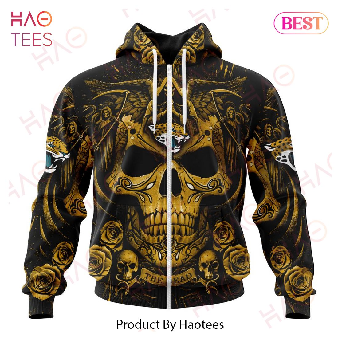 NFL Jacksonville Jaguars Special Design With Skull Art 3D Hoodie NFL Jacksonville Jaguars Special Design With Skull Art 3D Hoodie