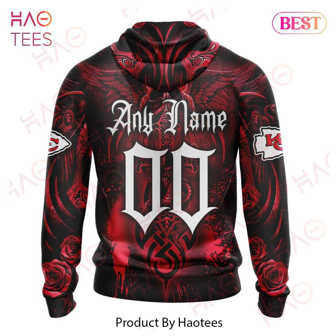 NFL Kansas City Chiefs Special Design With Skull Art 3D Hoodie NFL Kansas City Chiefs Special Design With Skull Art 3D Hoodie
