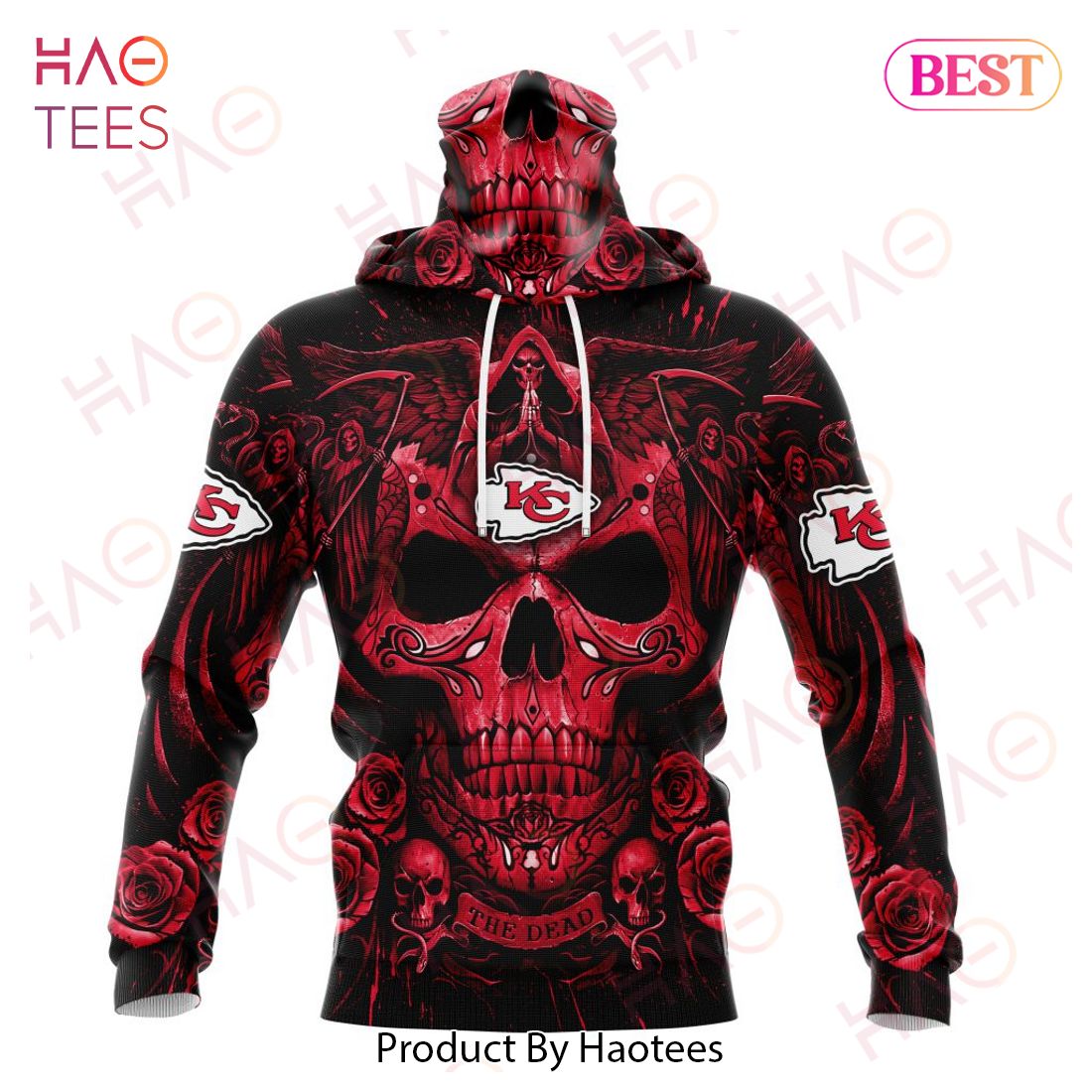 NFL Kansas City Chiefs Special Design With Skull Art 3D Hoodie NFL Kansas City Chiefs Special Design With Skull Art 3D Hoodie
