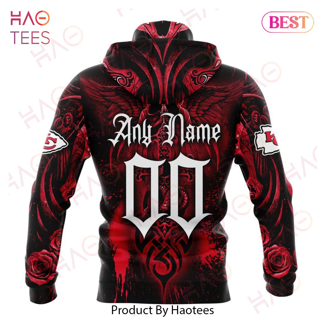 NFL Kansas City Chiefs Special Design With Skull Art 3D Hoodie NFL Kansas City Chiefs Special Design With Skull Art 3D Hoodie