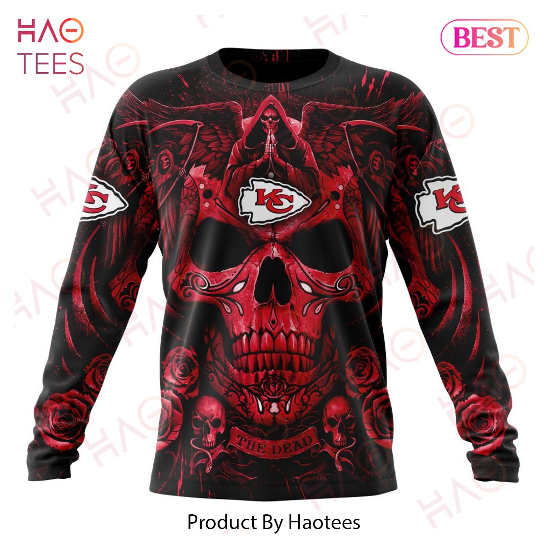 NFL Kansas City Chiefs Special Design With Skull Art 3D Hoodie NFL Kansas City Chiefs Special Design With Skull Art 3D Hoodie