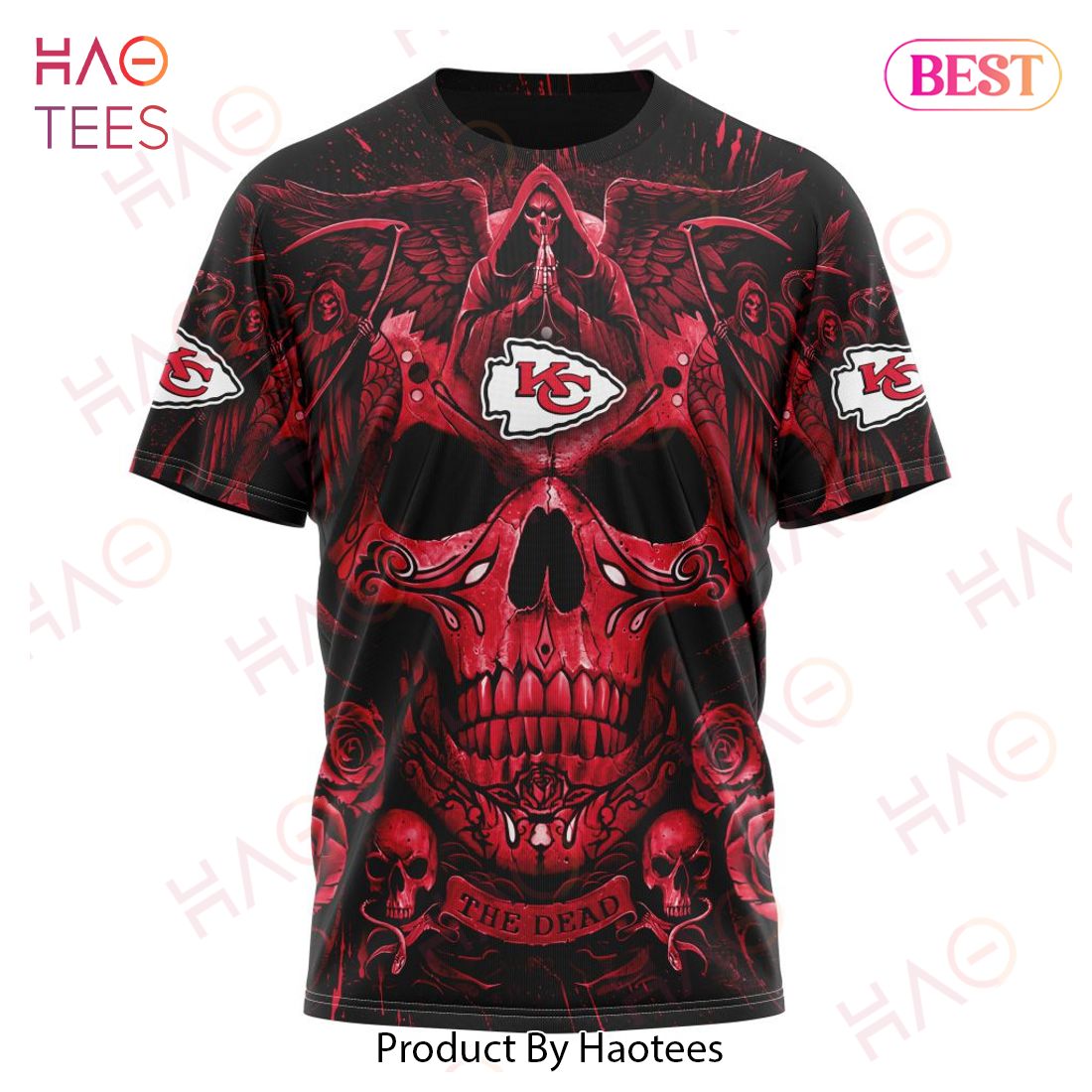NFL Kansas City Chiefs Special Design With Skull Art 3D Hoodie NFL Kansas City Chiefs Special Design With Skull Art 3D Hoodie