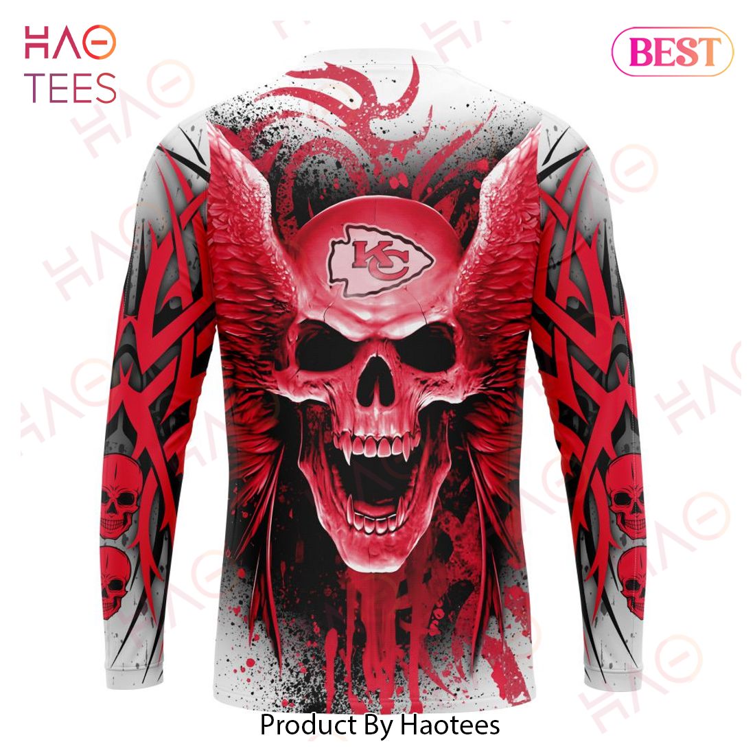 NFL Kansas City Chiefs Special Kits With Skull Art 3D Hoodie