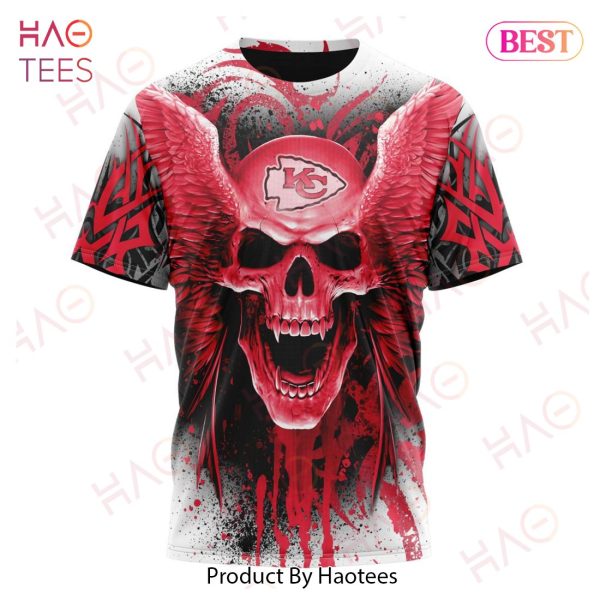 NFL Kansas City Chiefs Special Kits With Skull Art 3D Hoodie