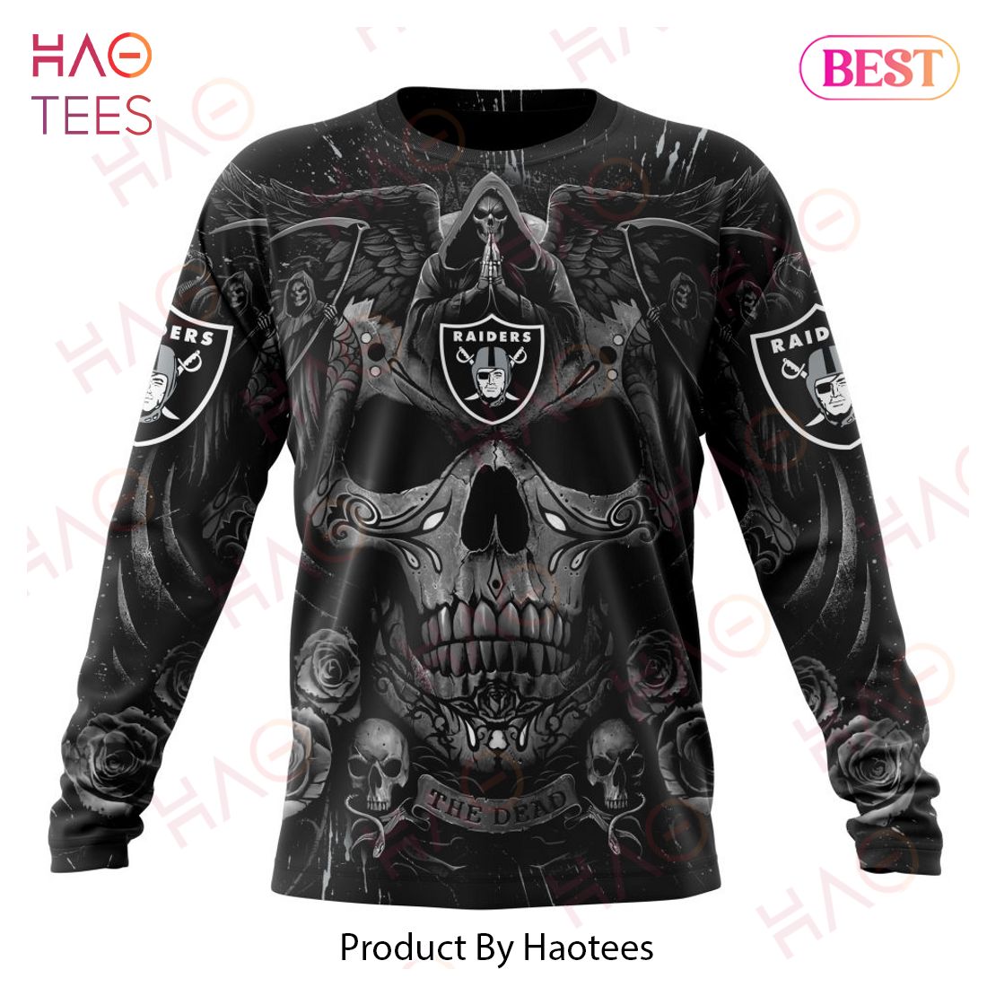 NFL Las Vegas Raiders Special Design With Skull Art 3D Hoodie NFL Las Vegas Raiders Special Design With Skull Art 3D Hoodie