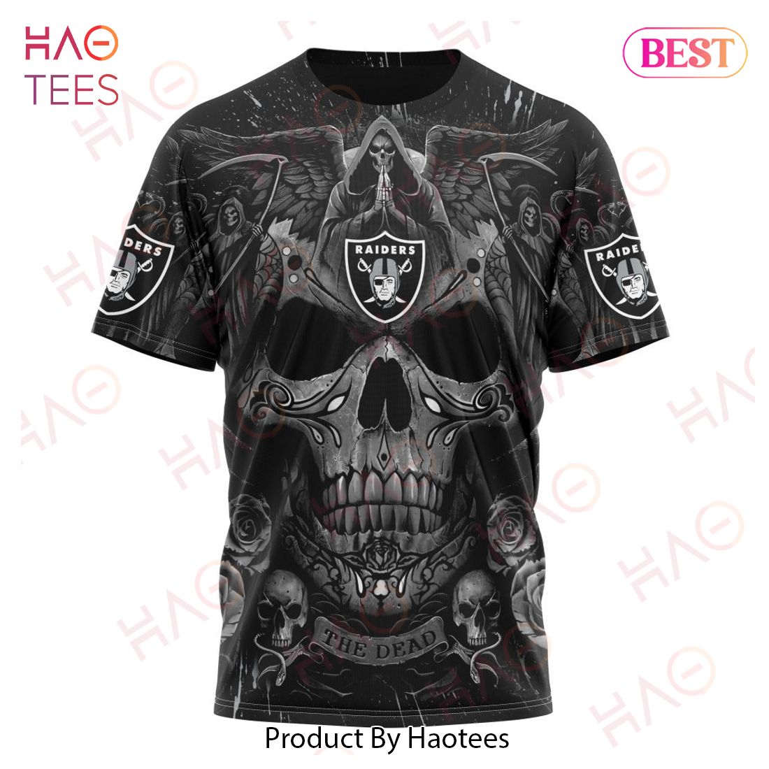 NFL Las Vegas Raiders Special Design With Skull Art 3D Hoodie NFL Las Vegas Raiders Special Design With Skull Art 3D Hoodie