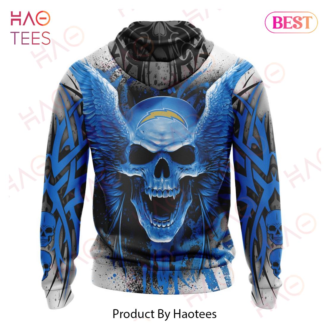 NFL Los Angeles Chargers Special Kits With Skull Art 3D Hoodie NFL Los Angeles Chargers Special Kits With Skull Art 3D Hoodie
