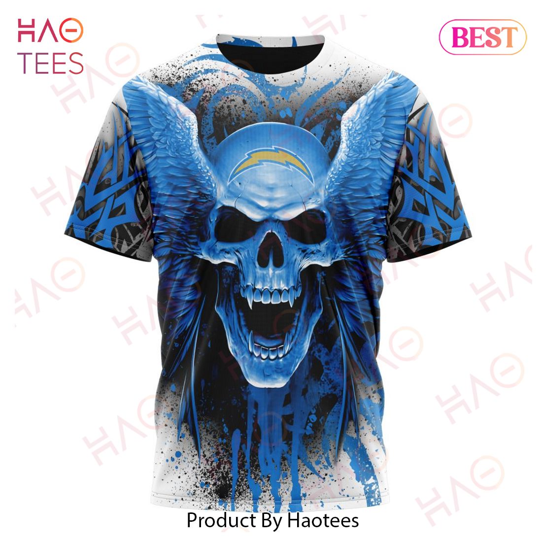 NFL Los Angeles Chargers Special Kits With Skull Art 3D Hoodie NFL Los Angeles Chargers Special Kits With Skull Art 3D Hoodie