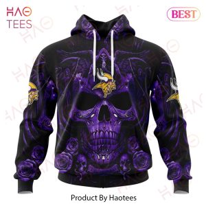 NFL Minnesota Vikings Special Design With Skull Art 3D Hoodie