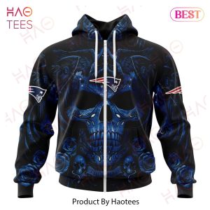 NFL New England Patriots Special Design With Skull Art 3D Hoodie