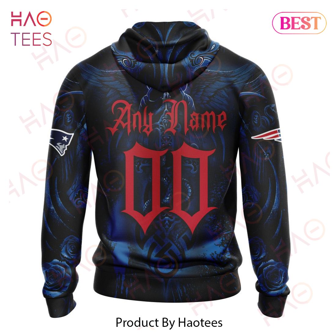 NFL New England Patriots Special Design With Skull Art 3D Hoodie NFL New England Patriots Special Design With Skull Art 3D Hoodie