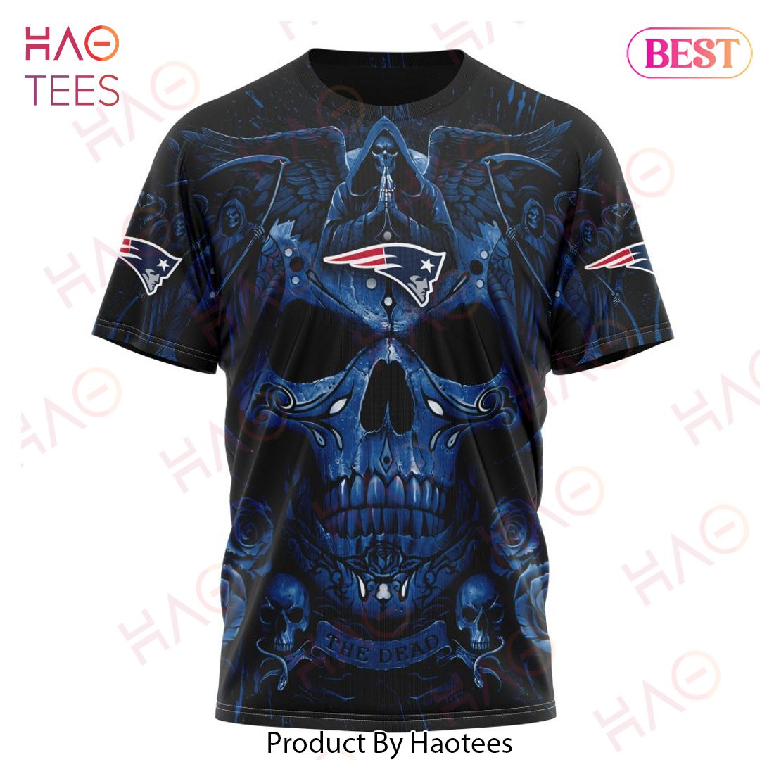 NFL New England Patriots Special Design With Skull Art 3D Hoodie NFL New England Patriots Special Design With Skull Art 3D Hoodie
