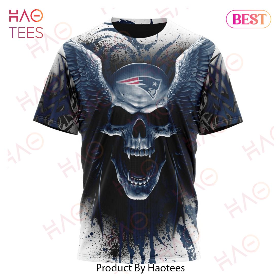 NFL New England Patriots Special Kits With Skull Art 3D Hoodie NFL New England Patriots Special Kits With Skull Art 3D Hoodie