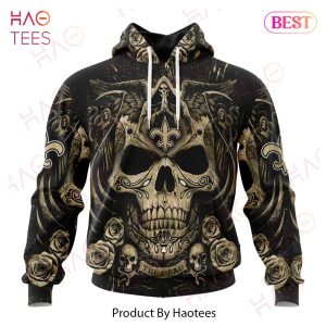 NFL New Orleans Saints Special Design With Skull Art 3D Hoodie