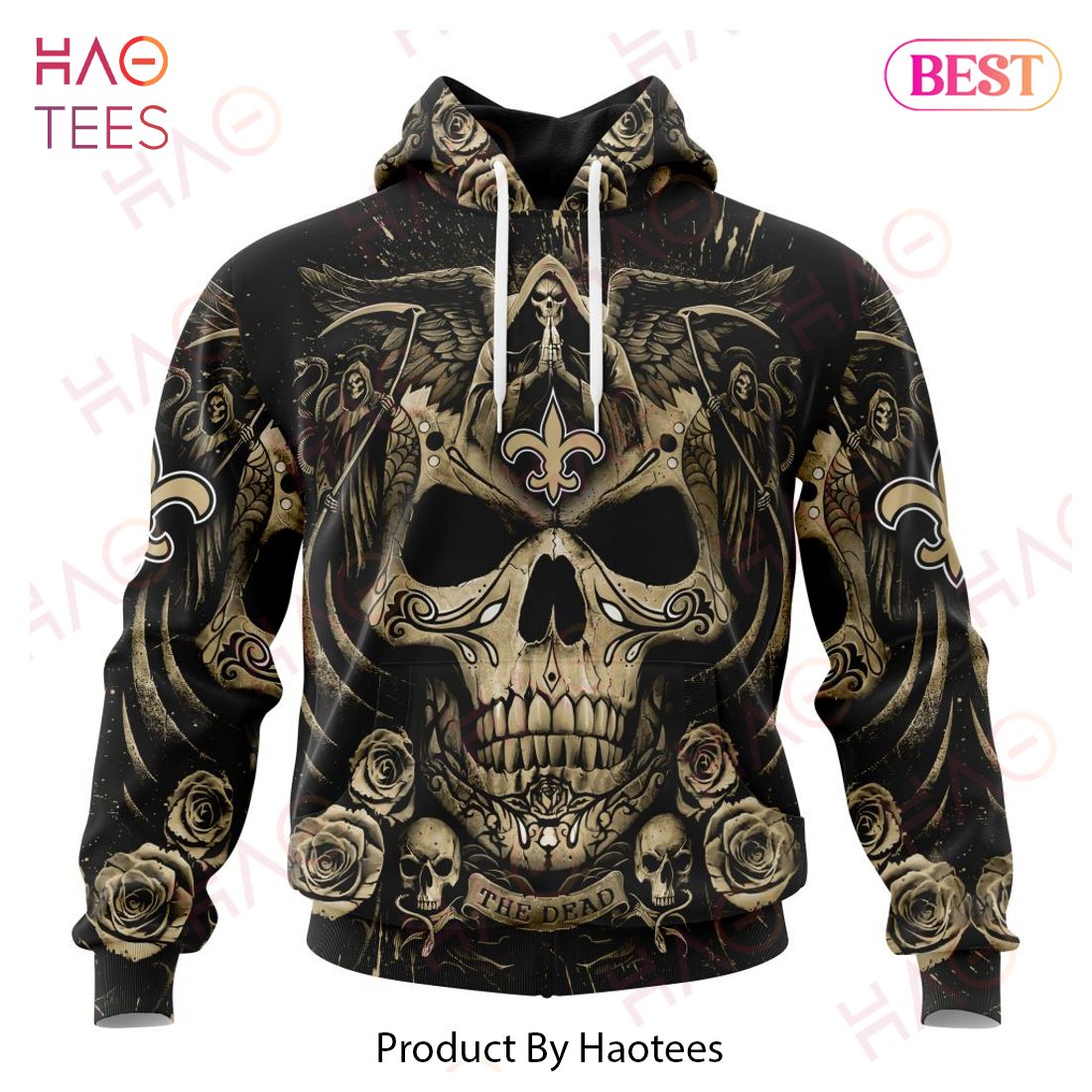 NFL New Orleans Saints 3D Hoodie Skull Pattern Specialized For Dia De  Muertos - The Clothes You'll Ever Need