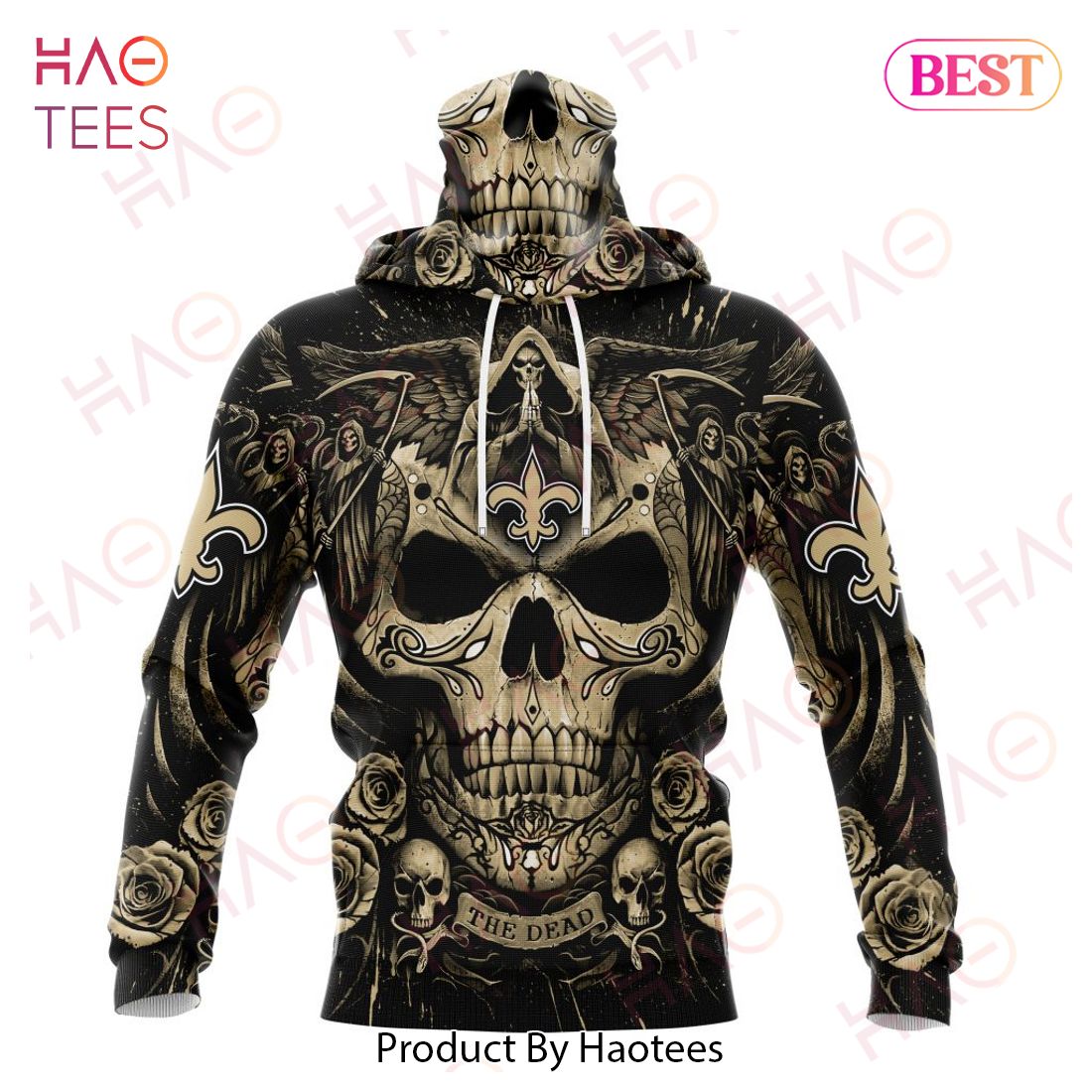 NFL New Orleans Saints Special Design With Skull Art 3D Hoodie NFL New Orleans Saints Special Design With Skull Art 3D Hoodie