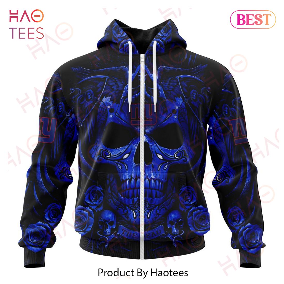 NFL New York Giants Special Design With Skull Art 3D Hoodie NFL New York Giants Special Design With Skull Art 3D Hoodie