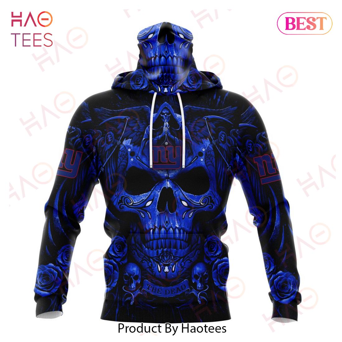 NFL New York Giants Special Design With Skull Art 3D Hoodie NFL New York Giants Special Design With Skull Art 3D Hoodie