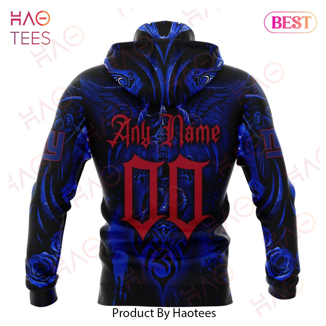 NFL New York Giants Special Design With Skull Art 3D Hoodie NFL New York Giants Special Design With Skull Art 3D Hoodie