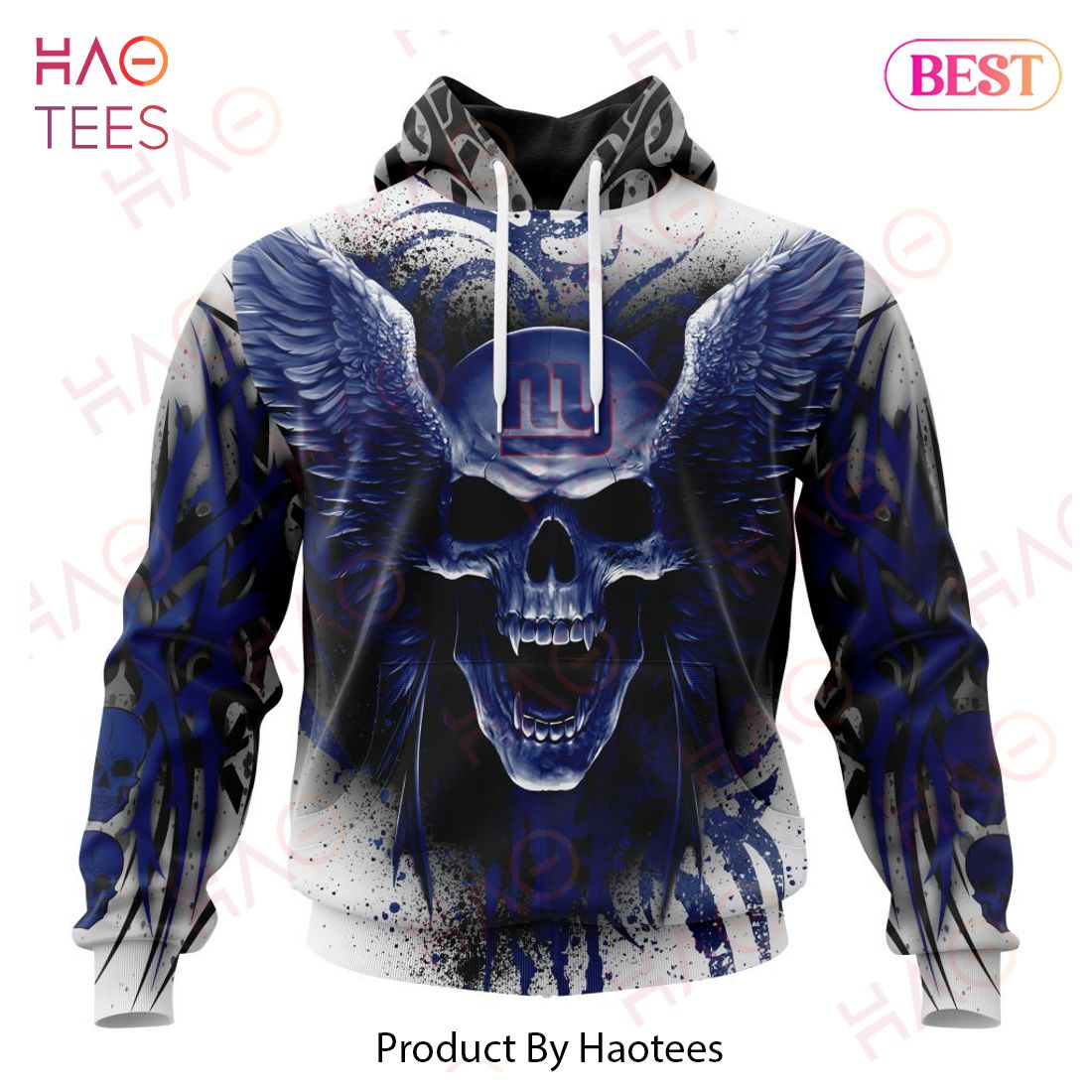 NFL New York Giants Special Kits With Skull Art 3D Hoodie NFL New York Giants Special Kits With Skull Art 3D Hoodie