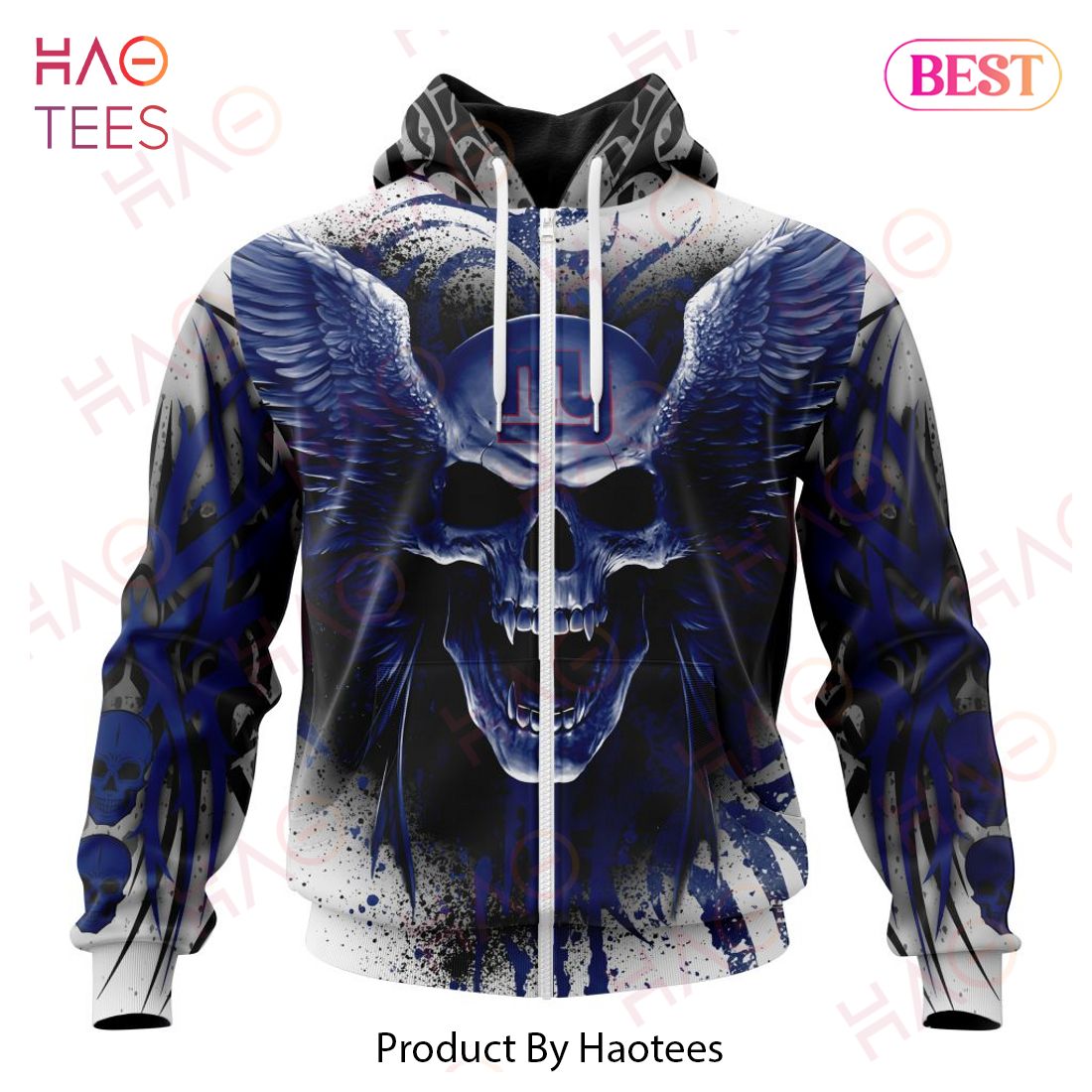 NFL New York Giants Special Kits With Skull Art 3D Hoodie NFL New York Giants Special Kits With Skull Art 3D Hoodie