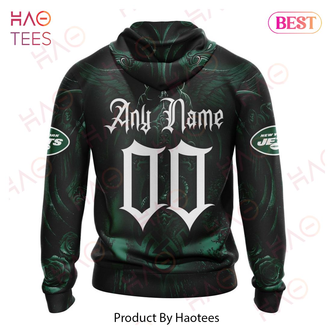 NFL New York Jets Special Design With Skull Art 3D Hoodie NFL New York Jets Special Design With Skull Art 3D Hoodie