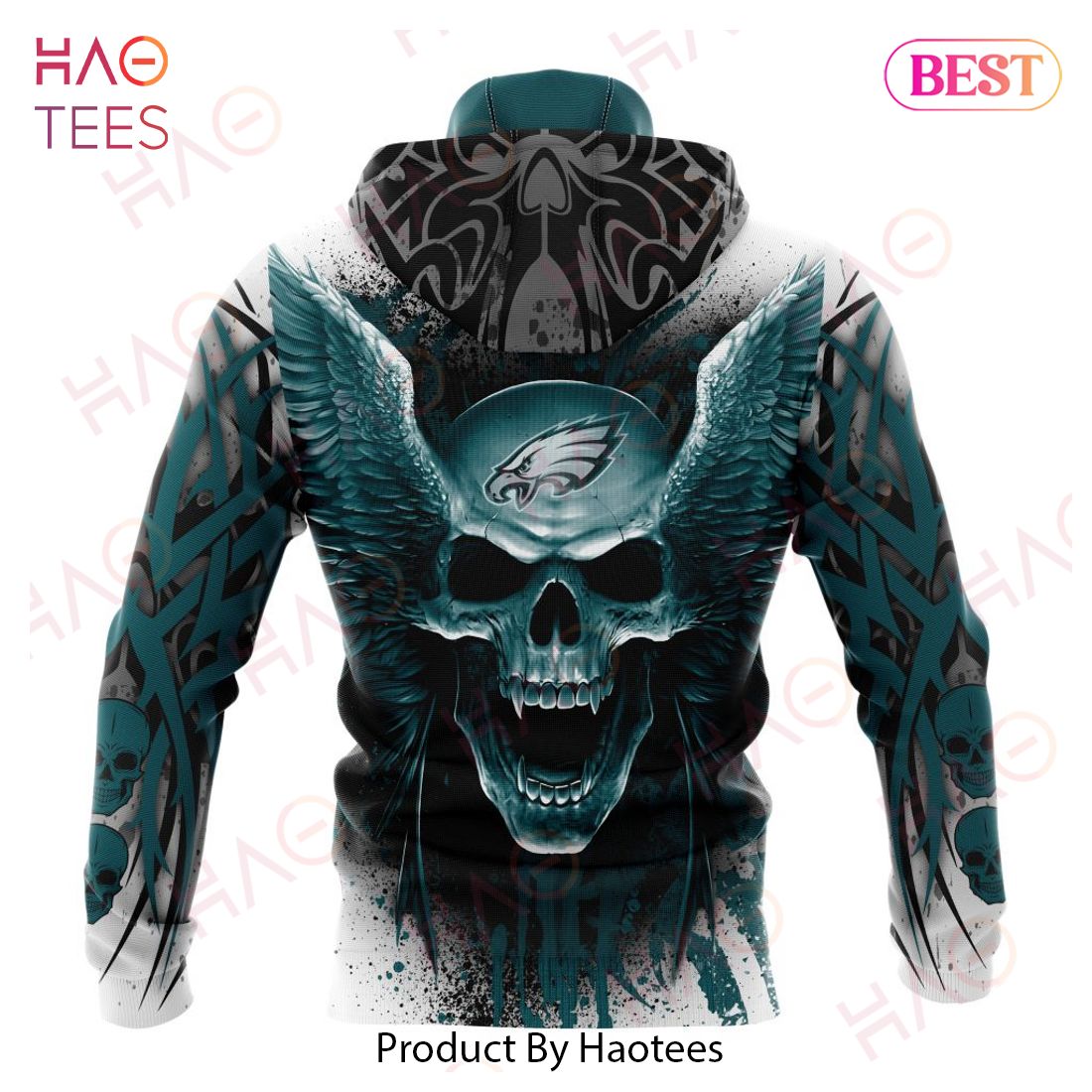 NFL Philadelphia Eagles Special Kits With Skull Art 3D Hoodie NFL Philadelphia Eagles Special Kits With Skull Art 3D Hoodie