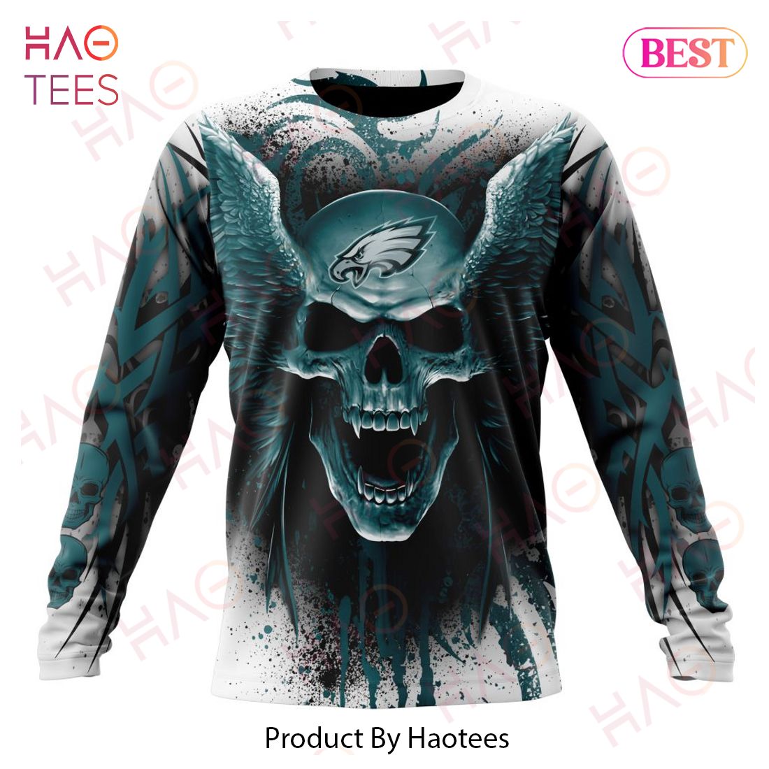 NFL Philadelphia Eagles Special Kits With Skull Art 3D Hoodie NFL Philadelphia Eagles Special Kits With Skull Art 3D Hoodie