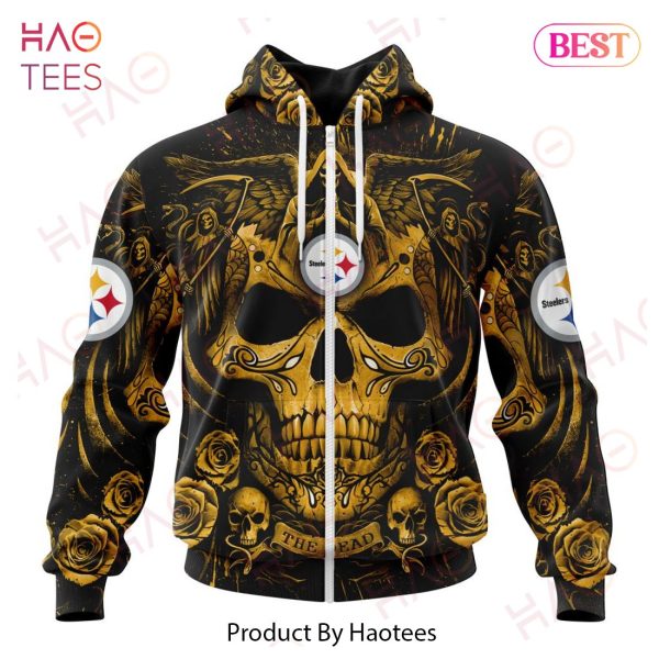 NFL Pittsburgh Steelers Special Design With Skull Art 3D Hoodie