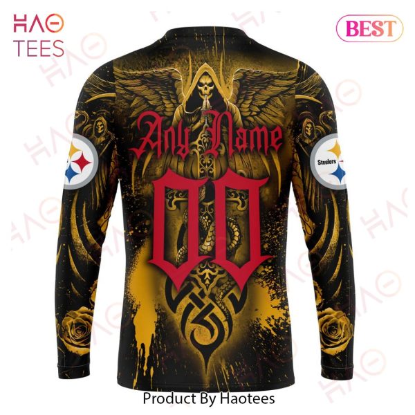 NFL Pittsburgh Steelers Special Design With Skull Art 3D Hoodie