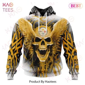 NFL Pittsburgh Steelers Special Kits With Skull Art 3D Hoodie