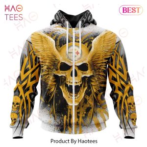 NFL Pittsburgh Steelers Special Kits With Skull Art 3D Hoodie