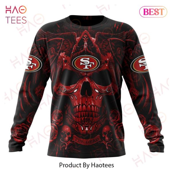 NFL San Francisco 49ers Special Design With Skull Art 3D Hoodie