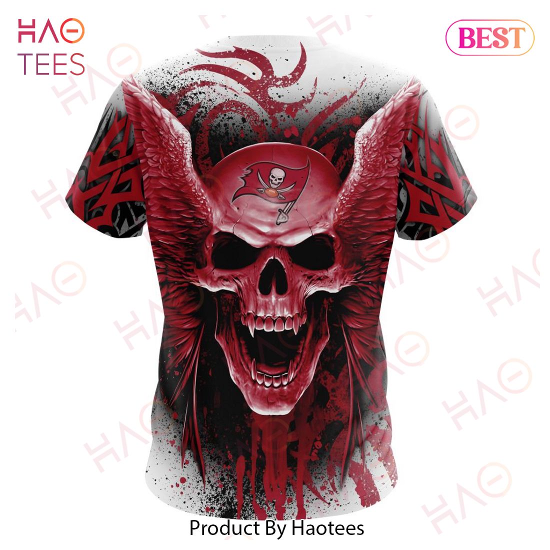 NFL Tampa Bay Buccaneers Skull And Logo Symbol Printed 3D Cap