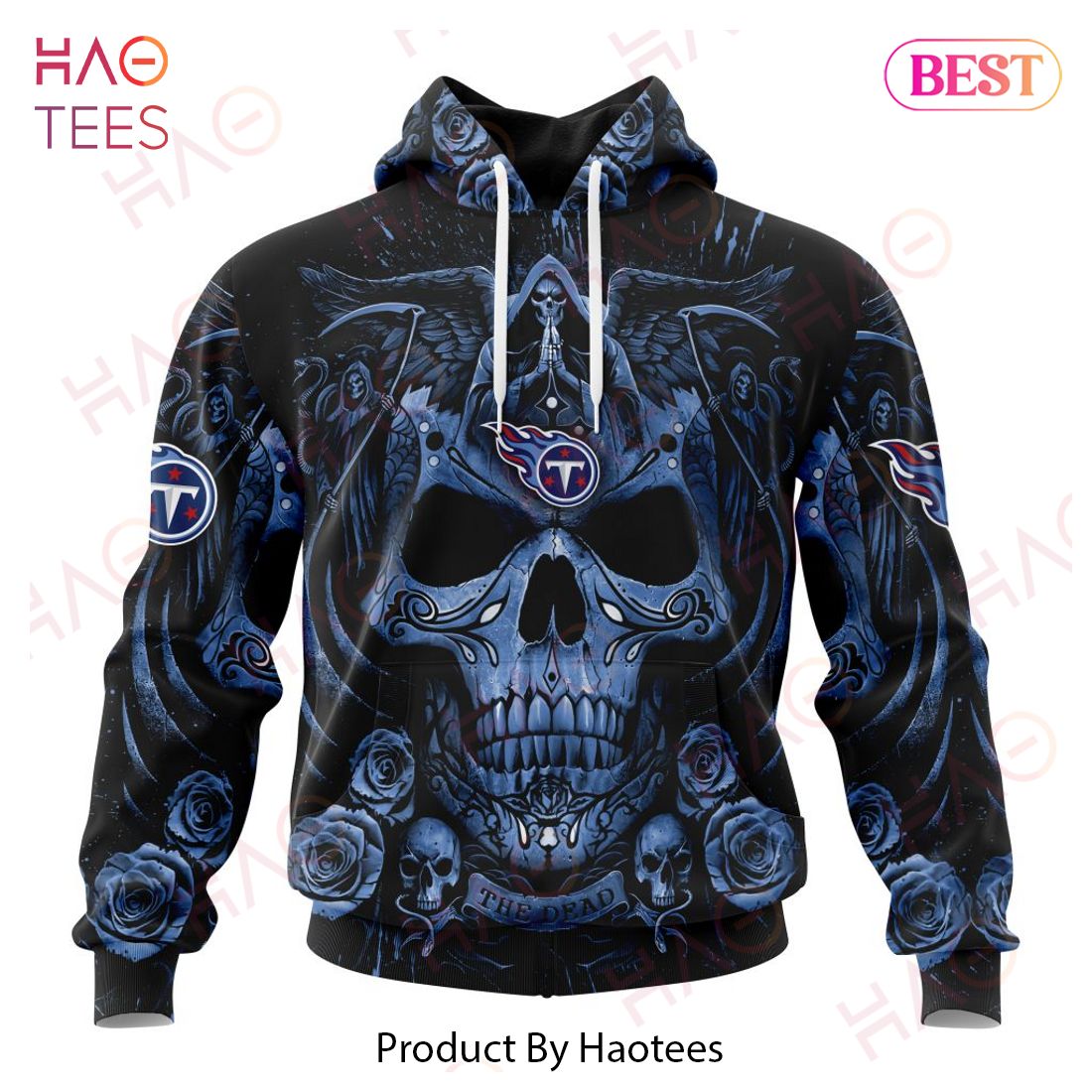 NFL Tennessee Titans 3D Hoodie Skull Pattern Specialized For Dia De Muertos  - The Clothes You'll Ever Need