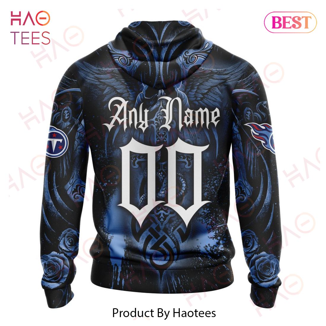 NFL Tennessee Titans Special Design With Skull Art 3D Hoodie NFL Tennessee Titans Special Design With Skull Art 3D Hoodie