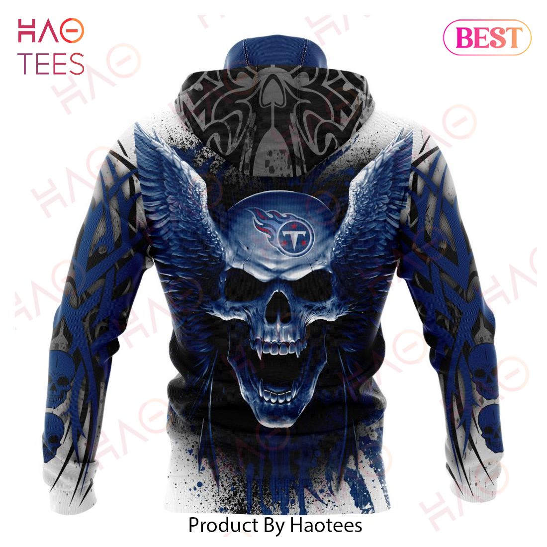 NFL Tennessee Titans Special Kits With Skull Art 3D Hoodie NFL Tennessee Titans Special Kits With Skull Art 3D Hoodie