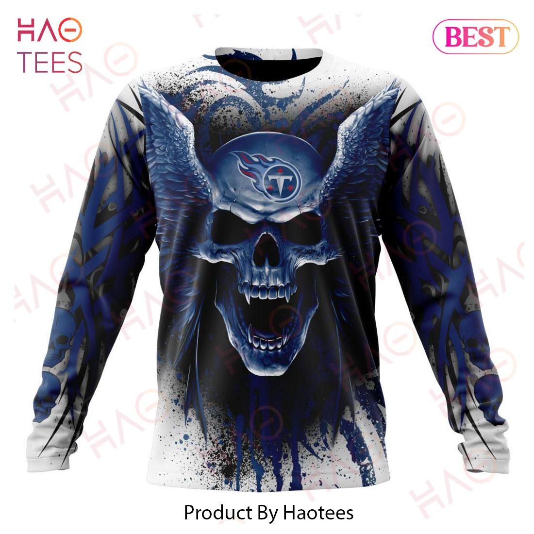 NFL Tennessee Titans Special Kits With Skull Art 3D Hoodie NFL Tennessee Titans Special Kits With Skull Art 3D Hoodie