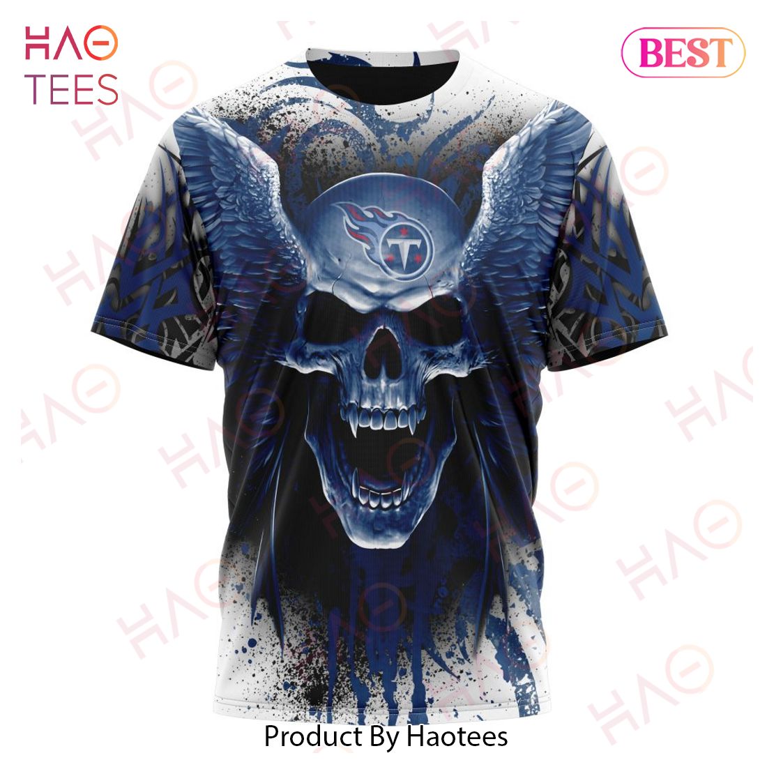 NFL Tennessee Titans Special Kits With Skull Art 3D Hoodie NFL Tennessee Titans Special Kits With Skull Art 3D Hoodie