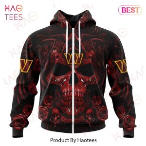 NFL Washington Commanders Special Design With Skull Art 3D Hoodie