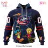 NHL Columbus Blue Jackets Specialized For Rocket Power 3D Hoodie