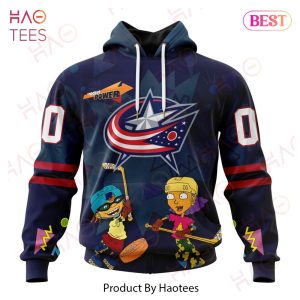 NHL Columbus Blue Jackets Specialized For Rocket Power 3D Hoodie