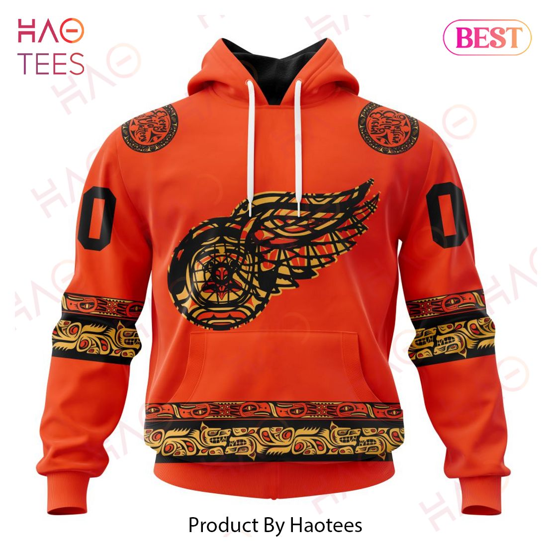 NHL Detroit Red Wings Specialized National Day For Truth And Reconciliation 3D Hoodie NHL Detroit Red Wings Specialized National Day For Truth And Reconciliation 3D Hoodie