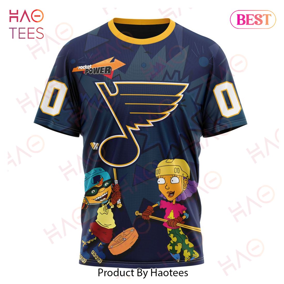 NHL St. Louis Blues Specialized For Rocket Power 3D Hoodie NHL St. Louis Blues Specialized For Rocket Power 3D Hoodie