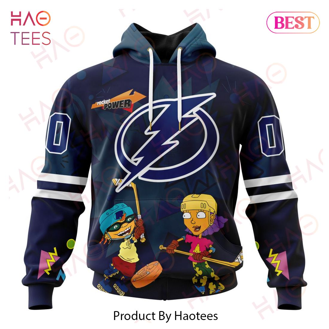 NHL Tampa Bay Lightning Specialized For Rocket Power 3D Hoodie NHL Tampa Bay Lightning Specialized For Rocket Power 3D Hoodie