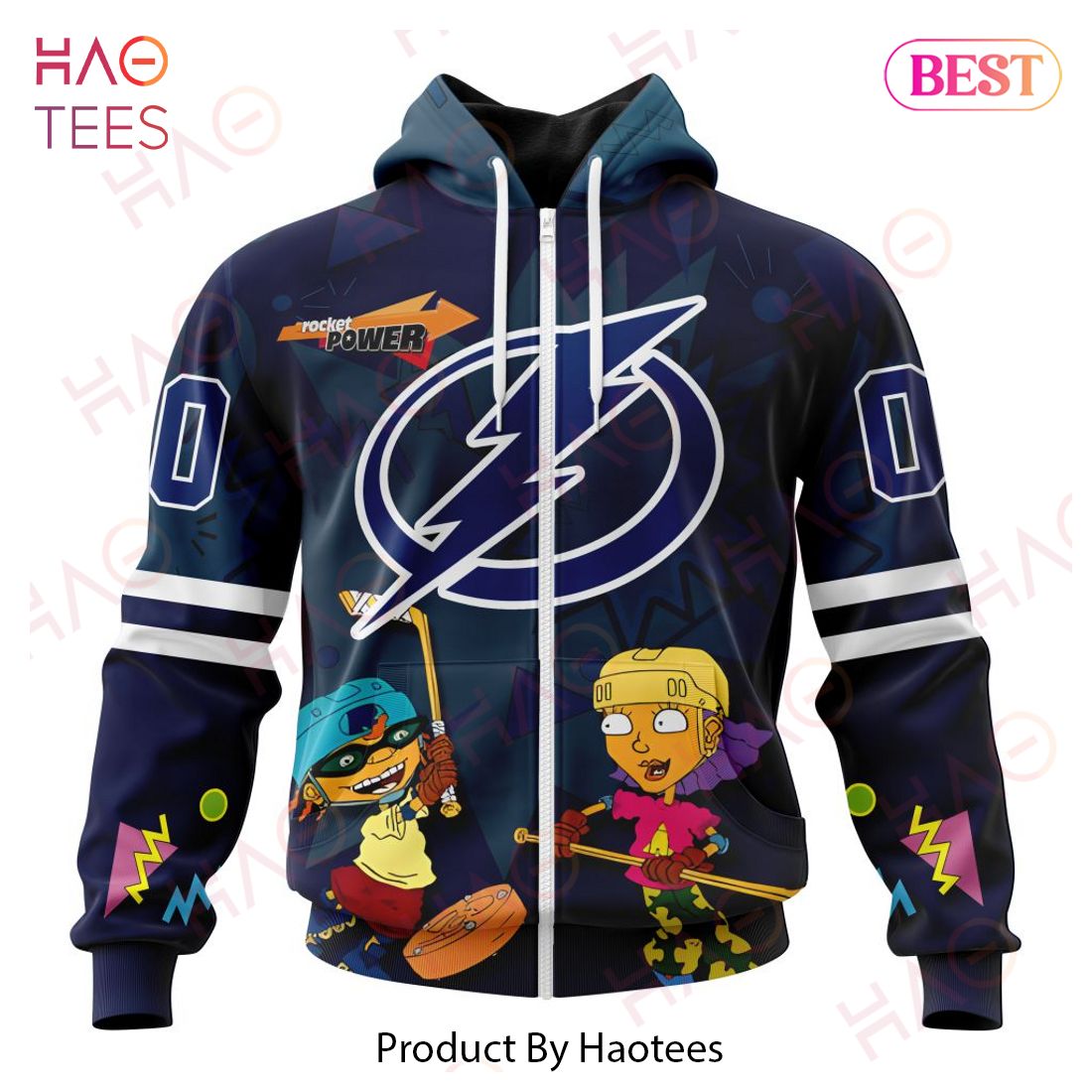 NHL Tampa Bay Lightning Specialized For Rocket Power 3D Hoodie NHL Tampa Bay Lightning Specialized For Rocket Power 3D Hoodie